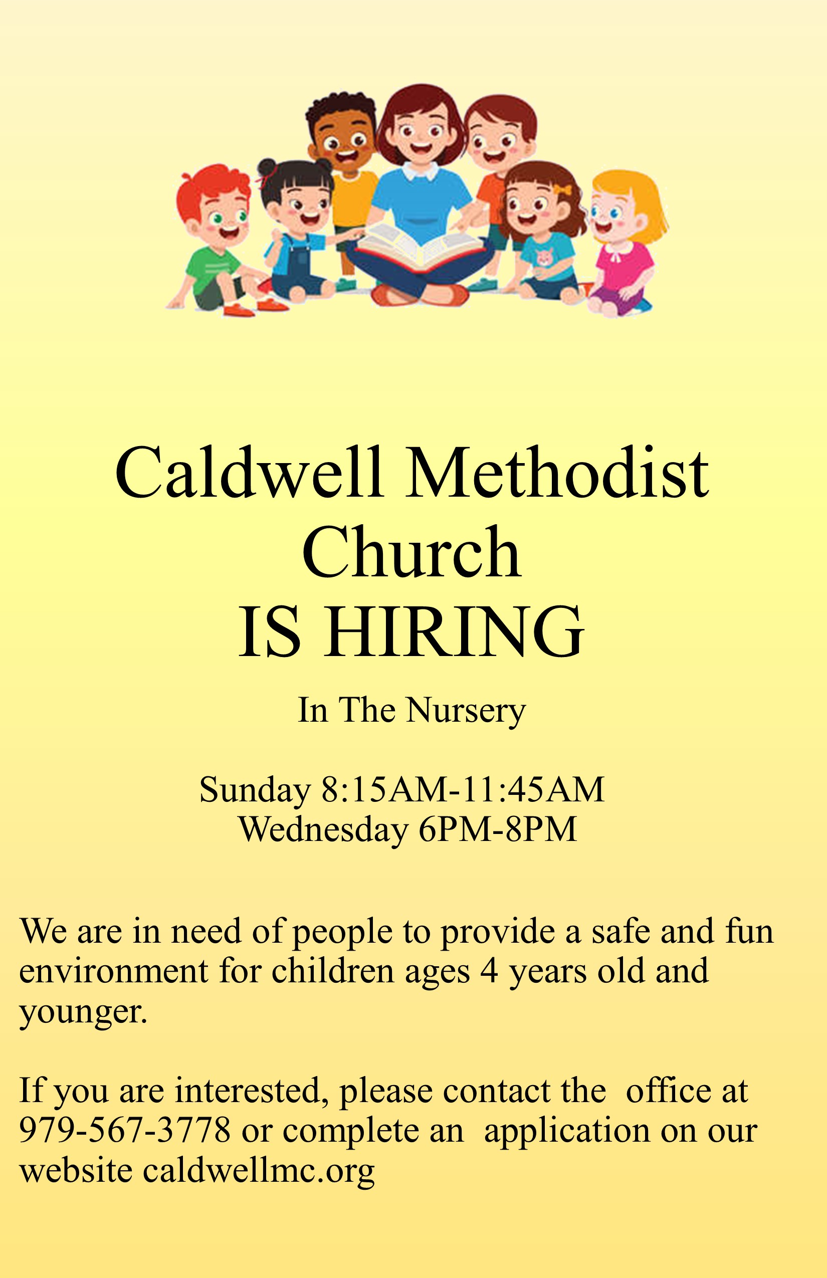 Children’s Ministry Caldwell Methodist